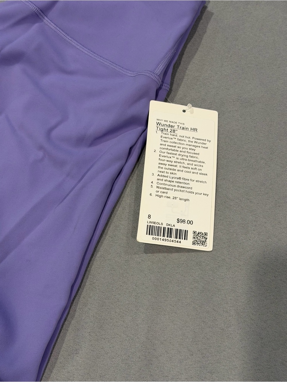 Lululemon Purple High-Rise Leggings - Picture 5 of 6
